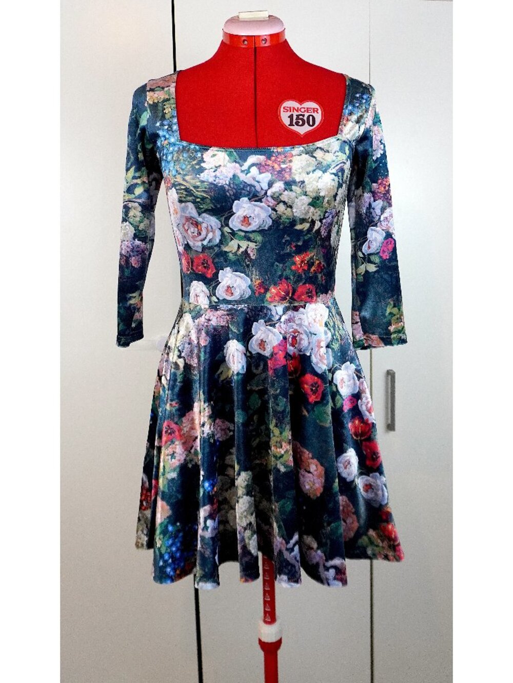 NWT Black Milk Limited Edition "Take My Monet 3/4 Sleeve Squared Up" Dress